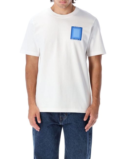 CASABLANCA White Logo Degrade Screen Printed T-shirt for men