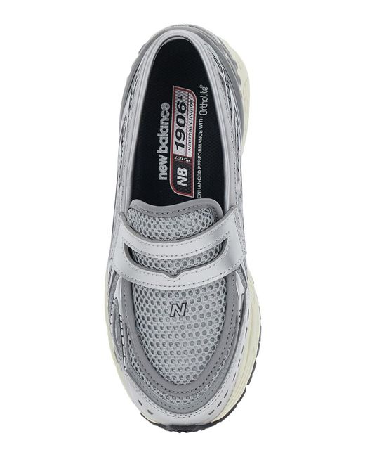 New Balance White Sneakers Lifestyle With Rubber Sole