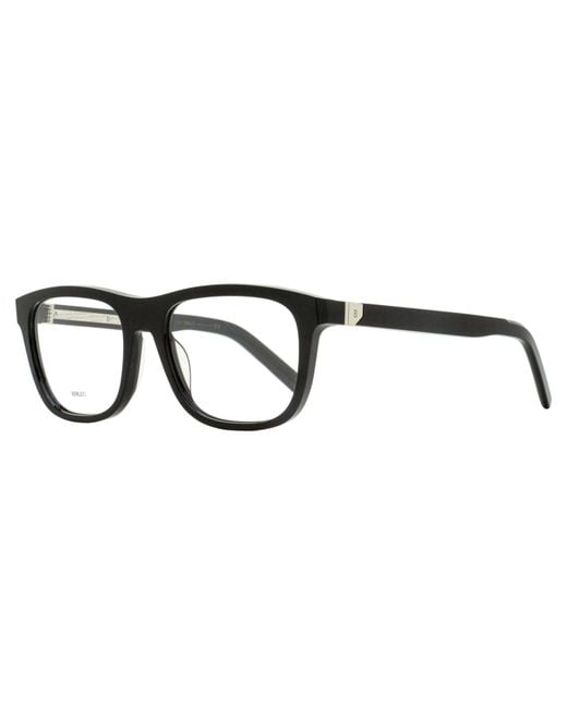 Berluti Black Soft Rectangular Eyeglasses Bl50013U 001 54Mm Plastic (Acetate) for men