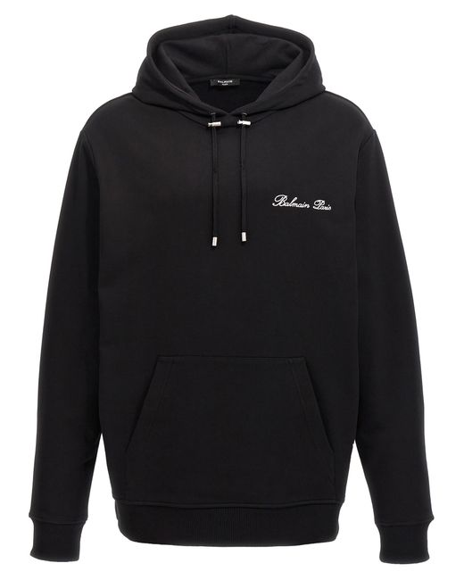 Balmain Blue Signature Hoodie for men