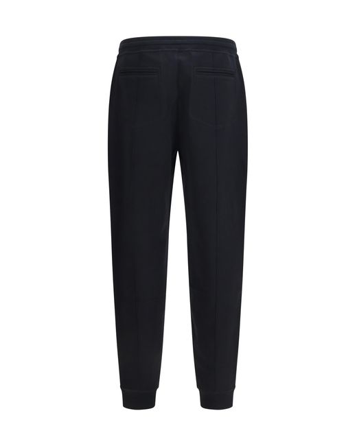 Brunello Cucinelli Blue Cotton-Blend Jogging Pants Cotton; Polyamide for men