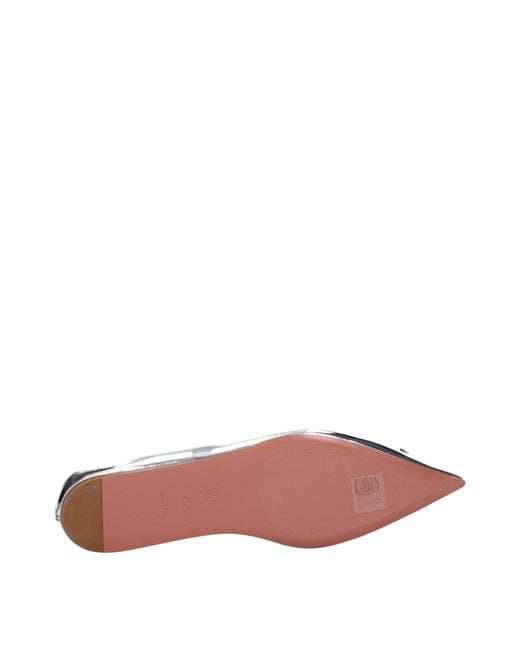 AMINA MUADDI Brown Begum Ballet Flats Crystal