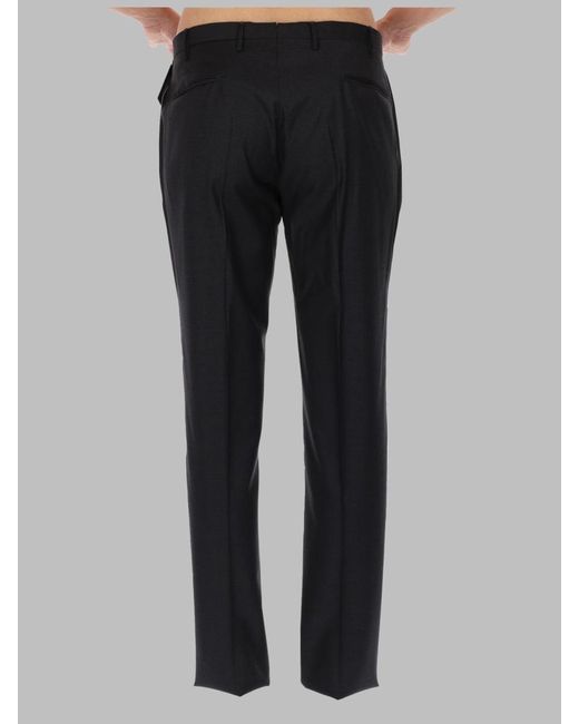 Incotex Blue Trousers Wool for men