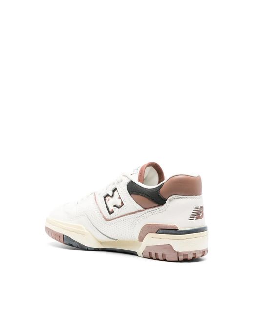 New Balance White 550 Vintage Pack Pecan Sneakers for men