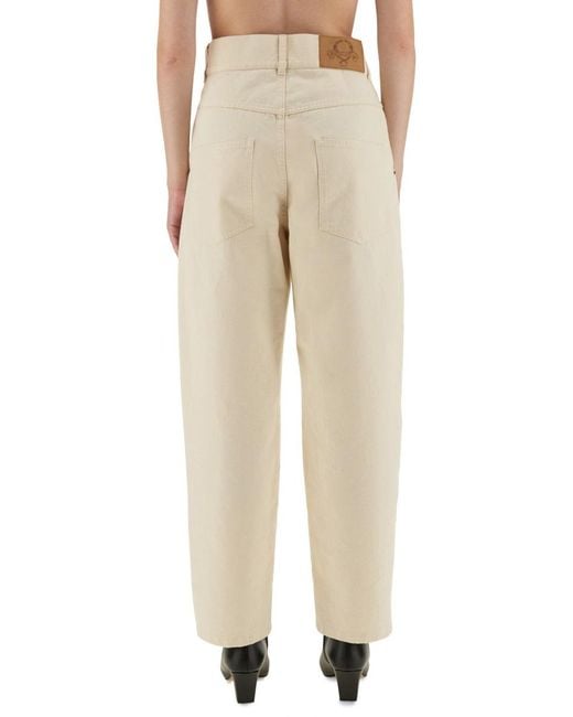 Moschino Natural Straight Fit Jeans Cotton