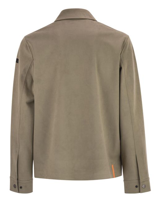 Rrd Green Eco Suede Jacket With Nubuck Effect for men