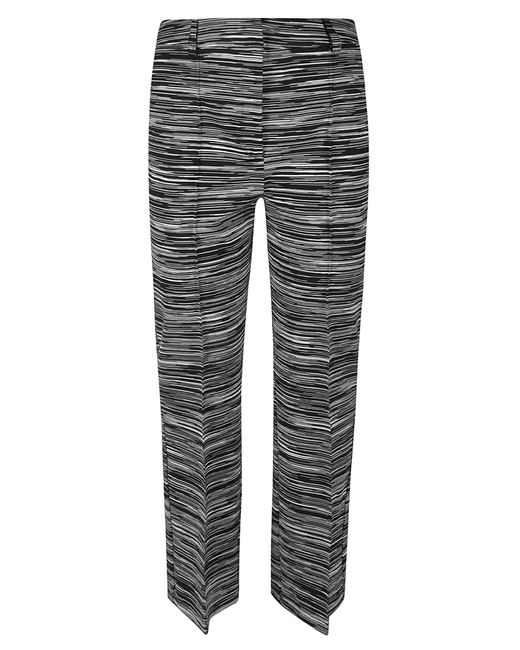 Missoni Gray Concealed Printed Trousers