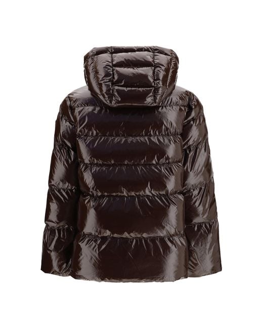 Pinko Brown Hooded Eleodoro Down Jacket
