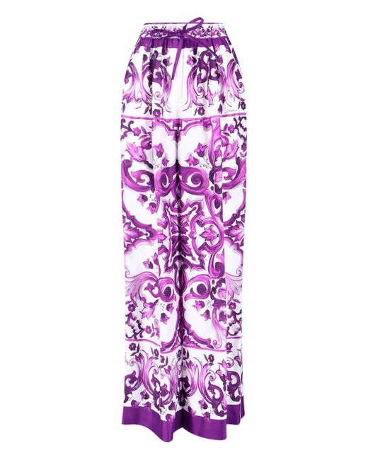 Dolce & Gabbana Purple Trousers