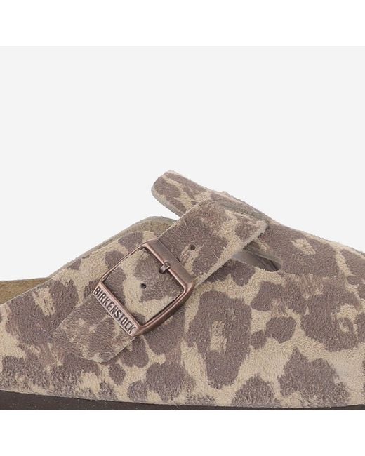 Birkenstock Brown Clogs Boston Suede Leather Sandal