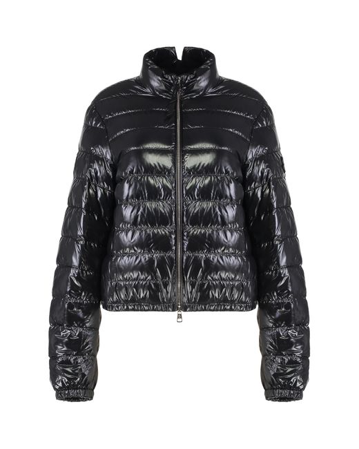 Moncler Black Down Jacket Knut Polyamide Nylon Puffer