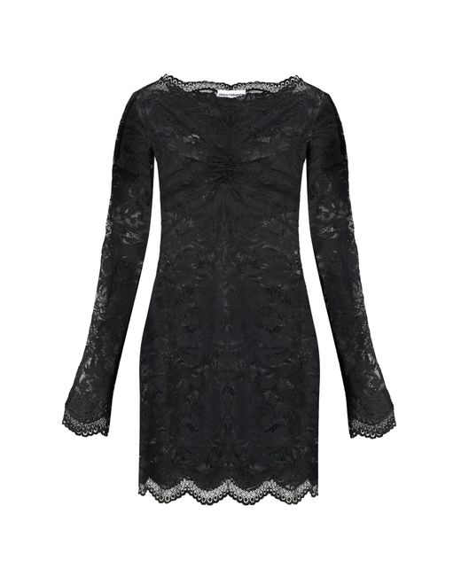 Rabanne Black Lace Mini Dress
