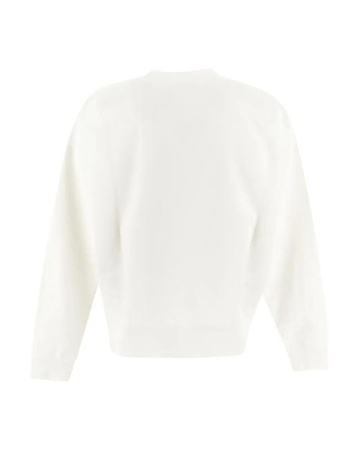 Marni White Logo Sweatshirt for men