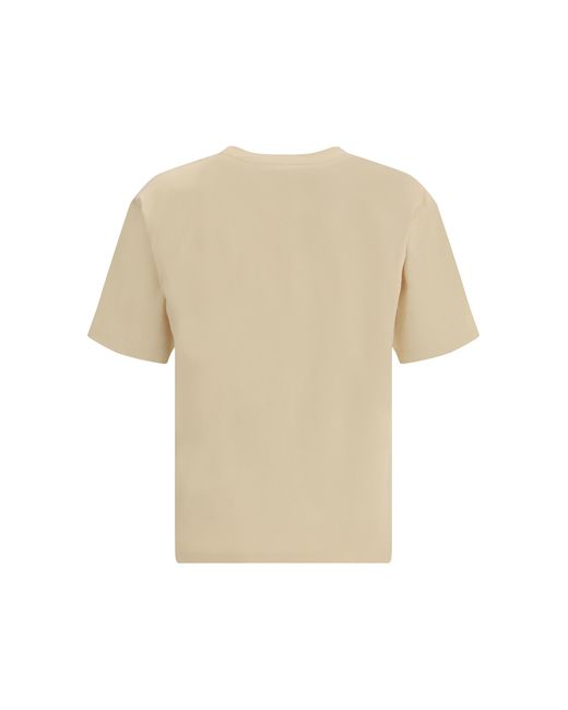Valentino Natural T-Shirt With A Made Print Cotton T-Shirts for men