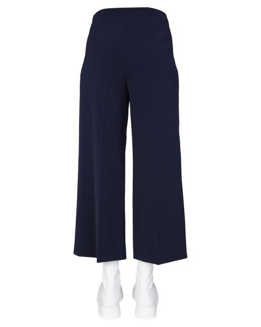 Boutique Moschino Blue Wide Leg Trousers