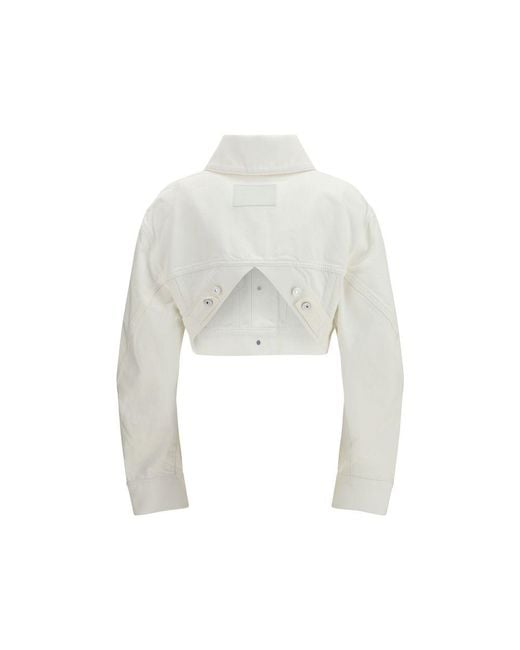 Givenchy White Cotton Denim Jacket Clothing