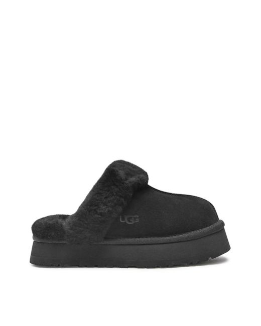 Ugg Black Disquette Slippers Shoes Flats