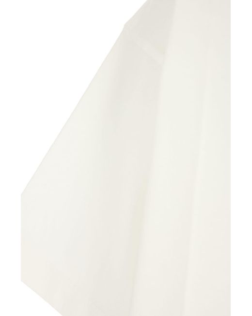 The Row White Ivory Cotton Oversize T-Shirt