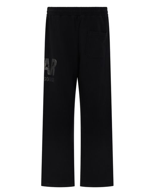 Golden Goose Deluxe Brand Black Cotton Jogging Pants Trousers for men