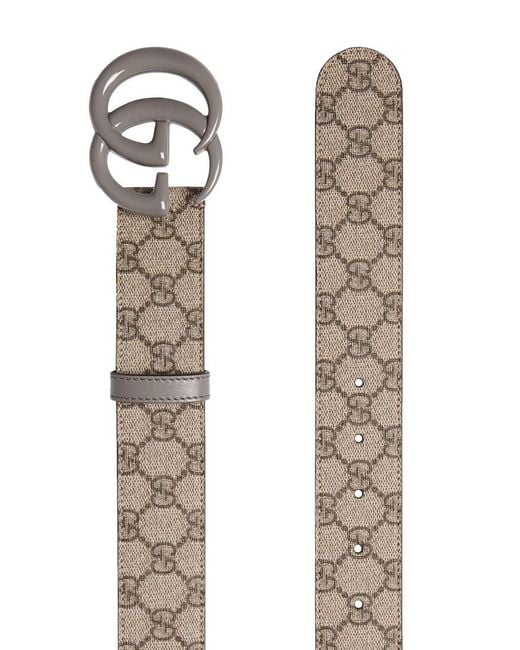 Gucci White Belts Canvas