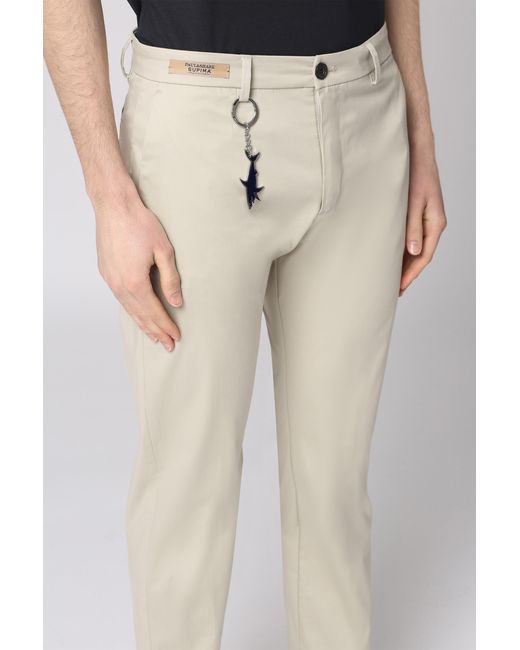 Paul & Shark Natural Stretch Cotton Trousers Elastane for men