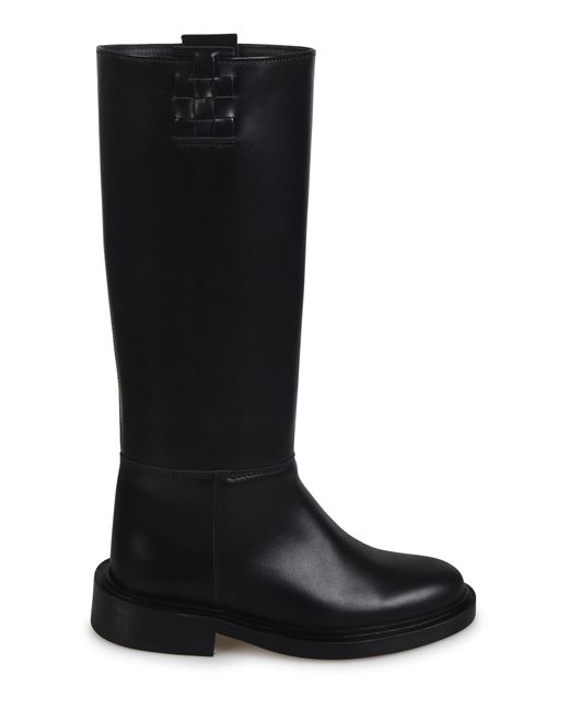 Hereu Long Fitted Boots in Black Lyst UK