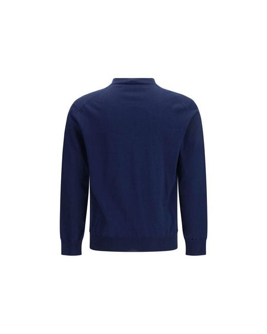 Prada Blue Cotton Sweatshirt for men