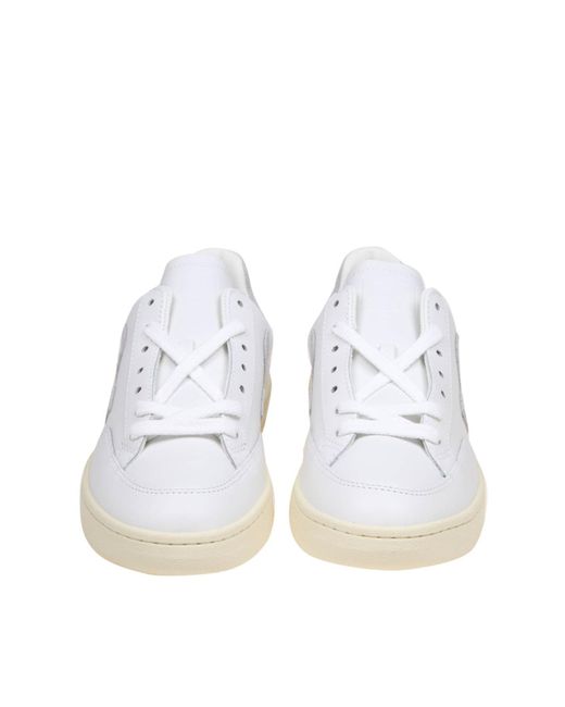 Veja White Leather Sneakers
