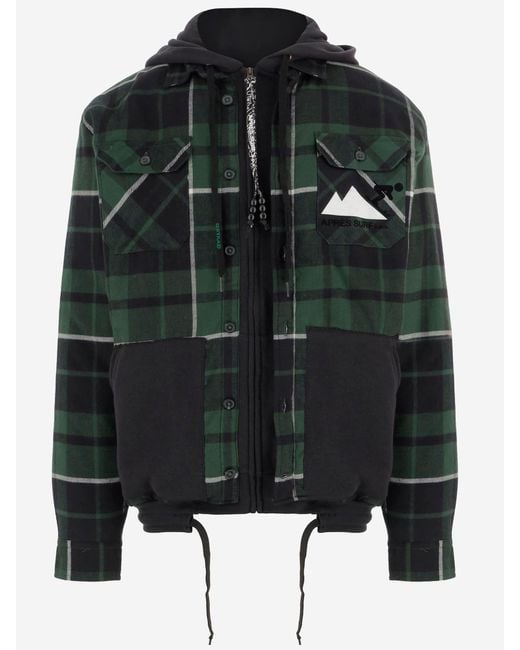APRÈS SURF Black Cotton Blend Jacket With Back Print for men