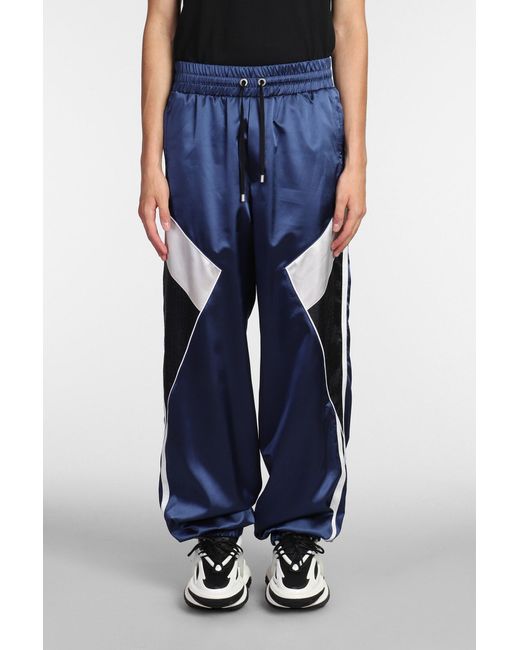 Blue polyester pants cheap