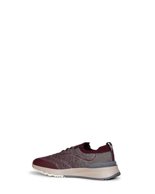Brunello Cucinelli Purple Runners Techno Cotton Stone for men