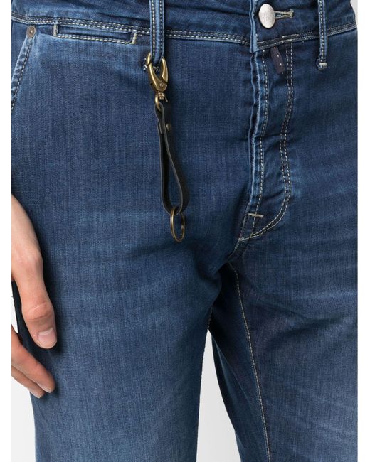 Incotex Blue Cotton Blend Jeans for men