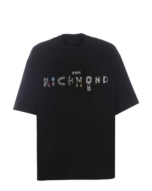 RICHMOND Black T-Shirt Made Of Cotton for men