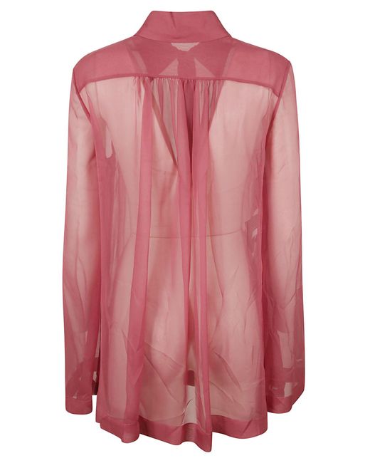 Alberta Ferretti Pink See-Through Shirt