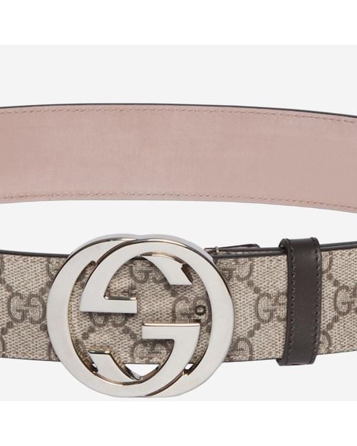 Gucci Multicolor Belt Gg Supreme Fabric for men