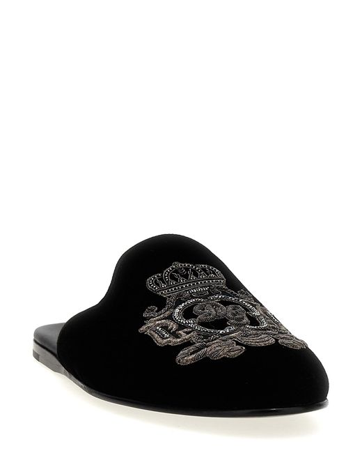 Dolce & Gabbana Black Slipper Blsaone