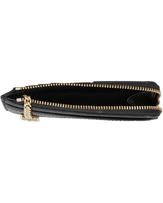 Marc Jacobs Black Wallet Top Zip Multi Leather Cow Hide & Purses
