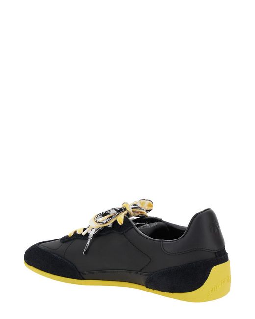 Palm Angels Black Pa 5 Low Top Sneakers With Logo Patch On The Tongue And Contrasting Heel for men