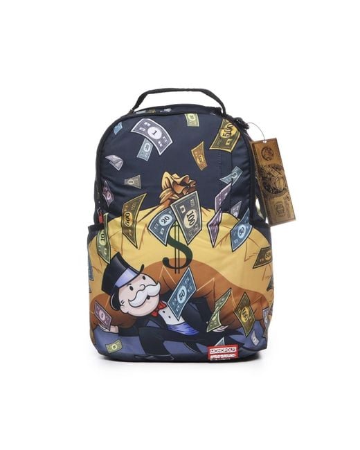 Sprayground Monopoly Money Dlxsr Backpack in Blue Lyst