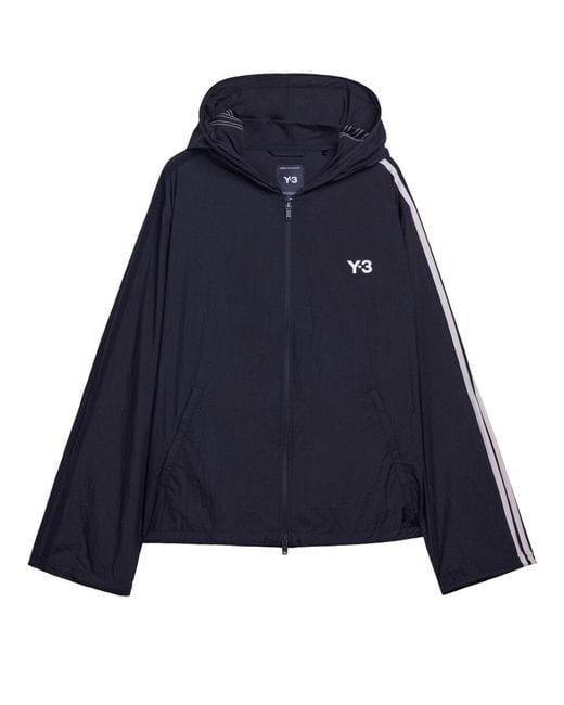 Adidas Blue 3 Stripes Sports Jacket Polyamide