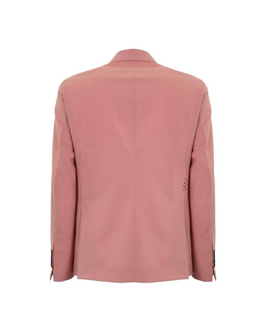 Amaranto Pink Double-Breasted Blazer for men