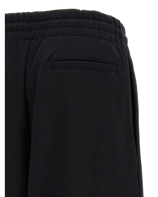 Dries Van Noten Black Cotton Athletic Pants