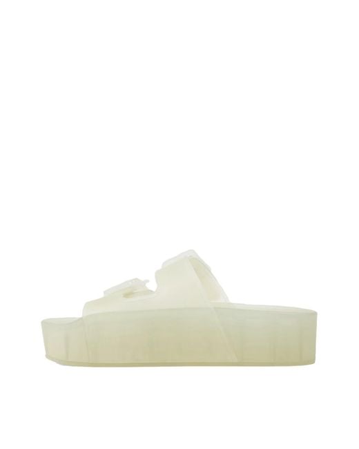Balenciaga White Mallorca Platform Sandals Shoes