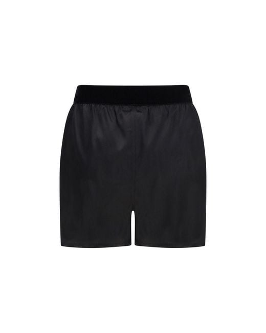 Tom Ford Black Silk Bermuda Shorts