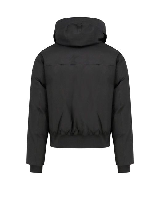 DSquared² Black Techno Down Bomber Nylon Jacket for men