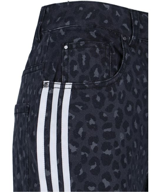 Adidas Blue Logo Bootcut Jeans