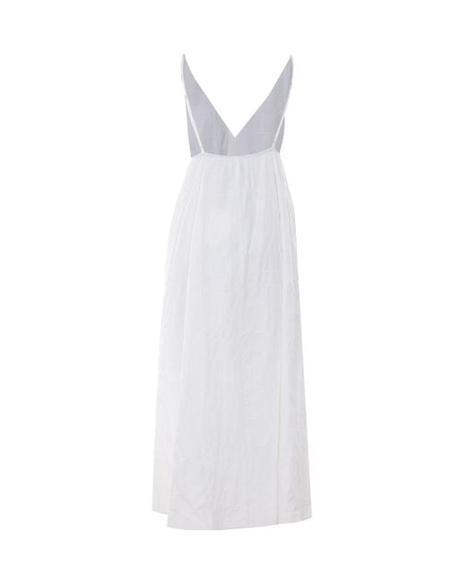 ELEH White Dresses Cotton