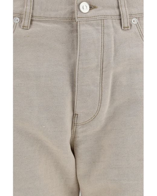 Fendi Gray Selleria Jeans Cotton; Linen