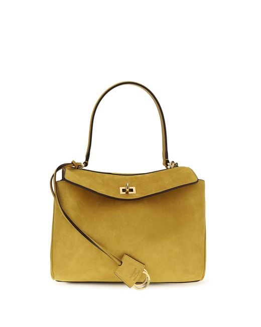 Balenciaga Metallic Small Rodeo Handbag Calf Leather Bos Taurus Handbags