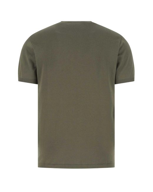 Aspesi Olive Green Cotton T-shirt for men